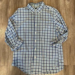 JCrew - Blue Checkered Dress Shirt